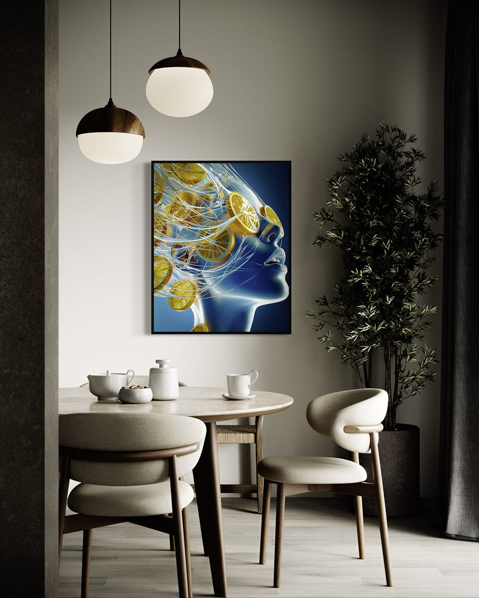 Une œuvre, un repas — Salle à manger, Dibond · 80 × 120 cm