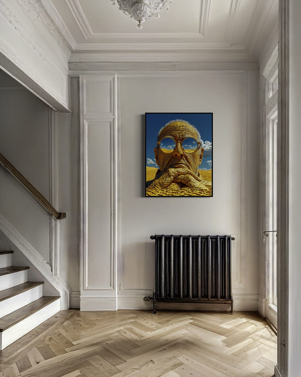 L'entrée, la rencontre — Vestibule, Encadré · 60 × 90 cm