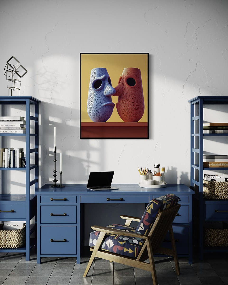 Travailler sous le regard — Bureau, Encadré · 40 × 60 cm